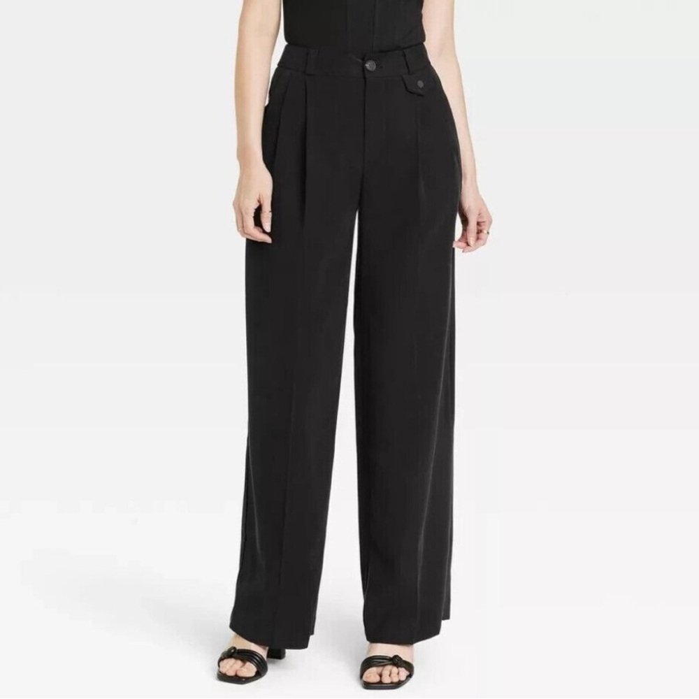 High Waist Wide Leg Trousers Womens pants career workwear office business